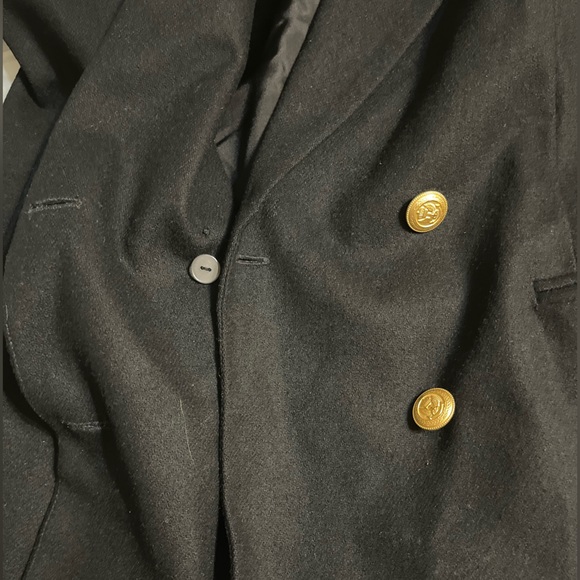 Vintage Private Concepts Double Breasted Blazer, Black |L - Picture 11 of 12